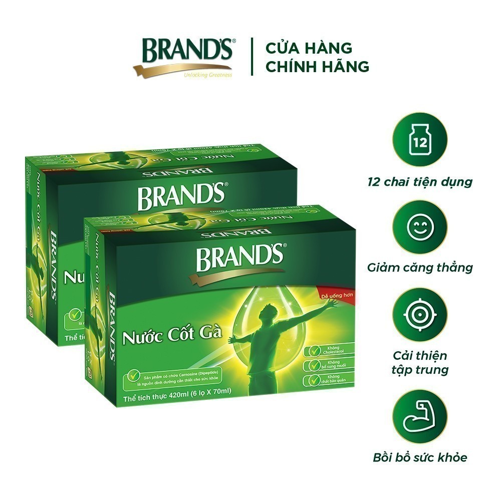 Ảnh Combo 2 Nước cốt gà BRAND'S Vị Truyền Thống (70 ml x 6 lọ) 1