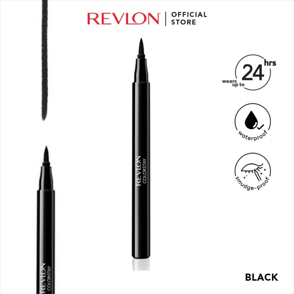 Ảnh Bút Kẻ Mắt Revlon ColorStay Liquid Eyeliner Pen Classic - Blackest Black (1.6g) 4