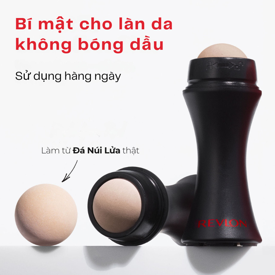 Ảnh Thanh Lăn Hấp Thụ Và Kiểm Soát Dầu Từ Đá Núi Lửa Thật Revlon Absorbing Roller 2