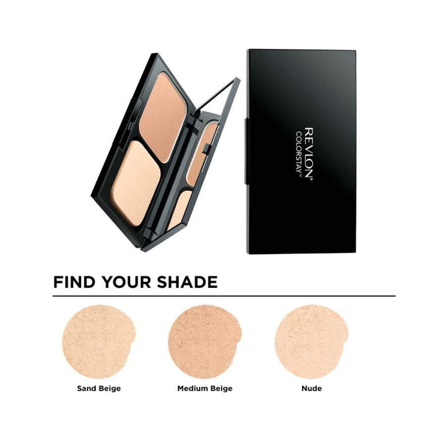 Ảnh Phấn Nền Dạng Nén Lâu Trôi 2in1 Revlon Colorstay Powder Foundation (10g) 2