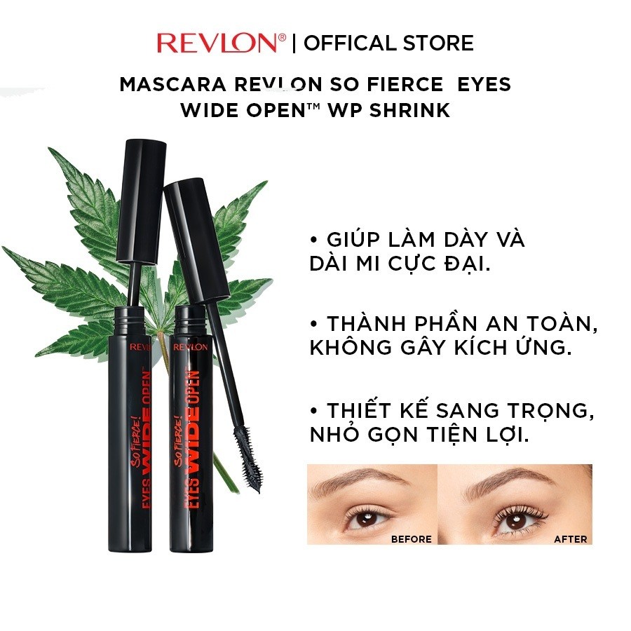 Ảnh Mascara Cho Mi Dày Và Dài Cực Đại Revlon So Fierce Eyes Wide Open™ Mascara (7ml) 1