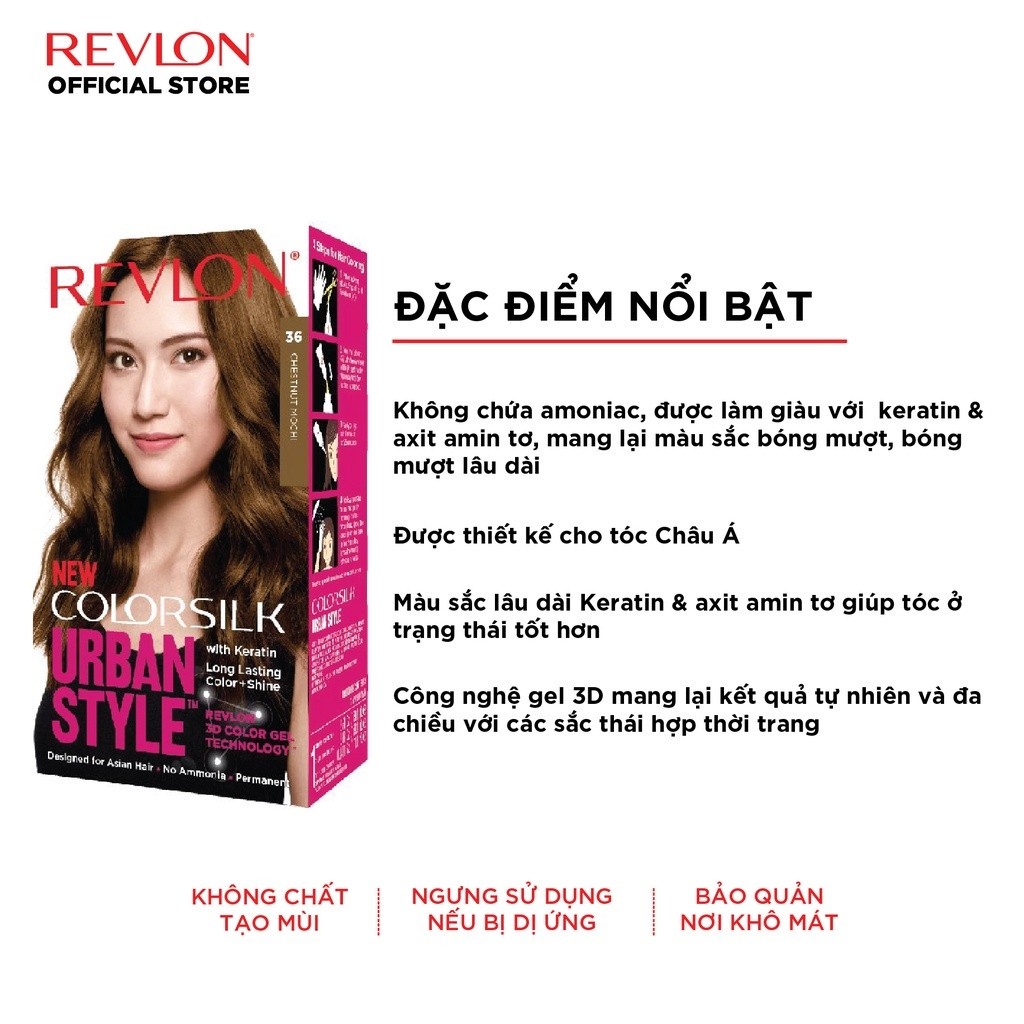 Ảnh Nhuộm Tóc Thời Trang Revlon Colorsilk Urban Style Ammonia Free Permanent (130ml) 1
