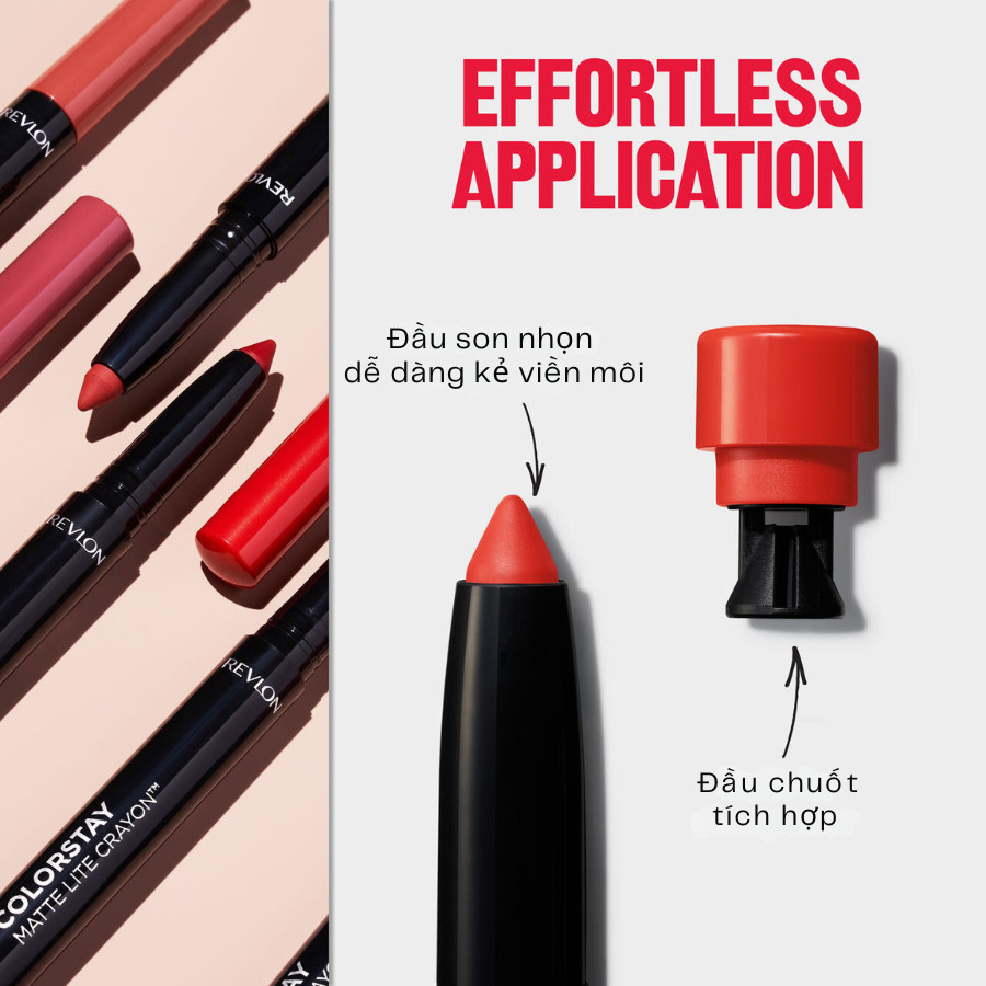 Ảnh Son Bút Chì Lì Mịn Lâu Phai Revlon Colorstay Matte Lite Crayon (1.4g) 2