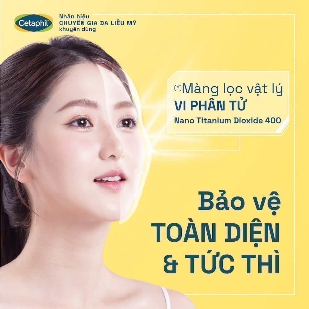 Ảnh Gel chống nắng vật lý dưỡng ẩm 2in1 dịu lành cho da thiên khô nhạy cảm Cetaphil Sun SPF 50+ Light Gel 50ML 4