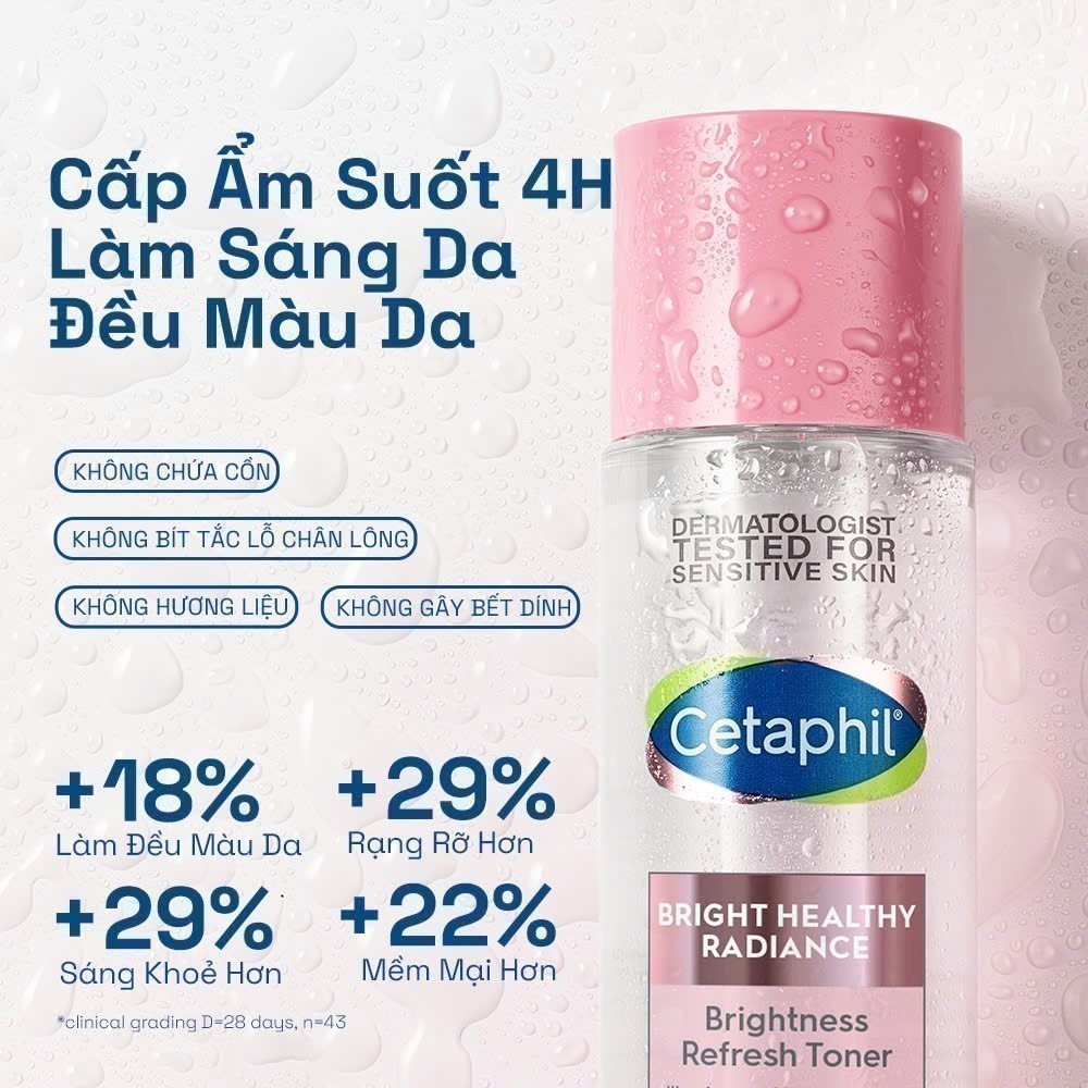 Ảnh Nước cân bằng làm sáng dịu lành cho da nhạy cảm CETAPHIL BRIGHT HEALTHY RADIANCE TONER 150ML 3