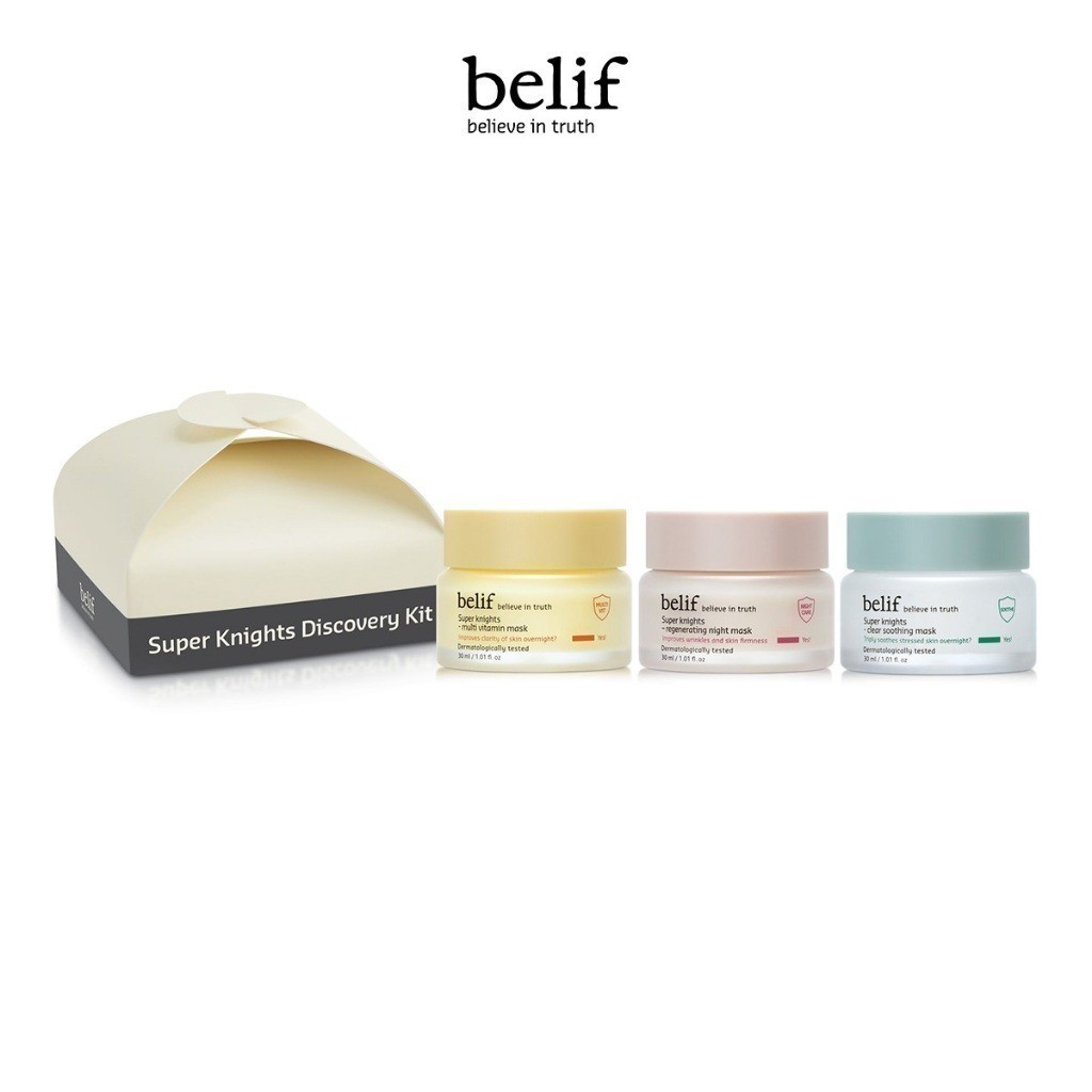 Ảnh Bộ 3 mặt nạ best-seller belif Super Knights Discovery Kit Set (3x30ml) 1