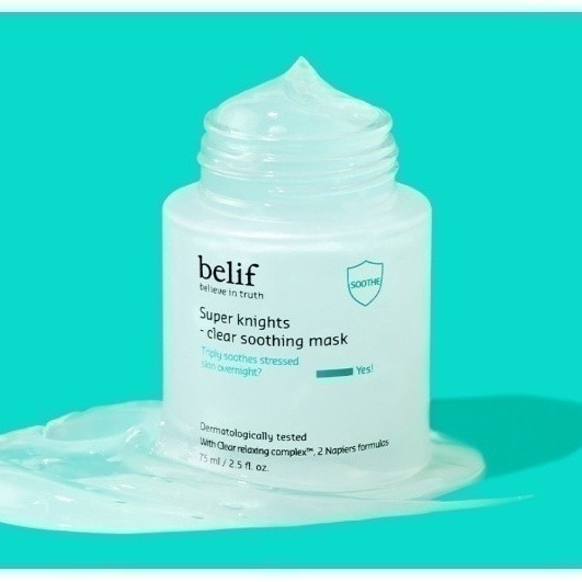 Ảnh Mặt nạ ngủ làm dịu và chăm sóc da nhạy cảm belif Clear Soothing Mask 75ml 3
