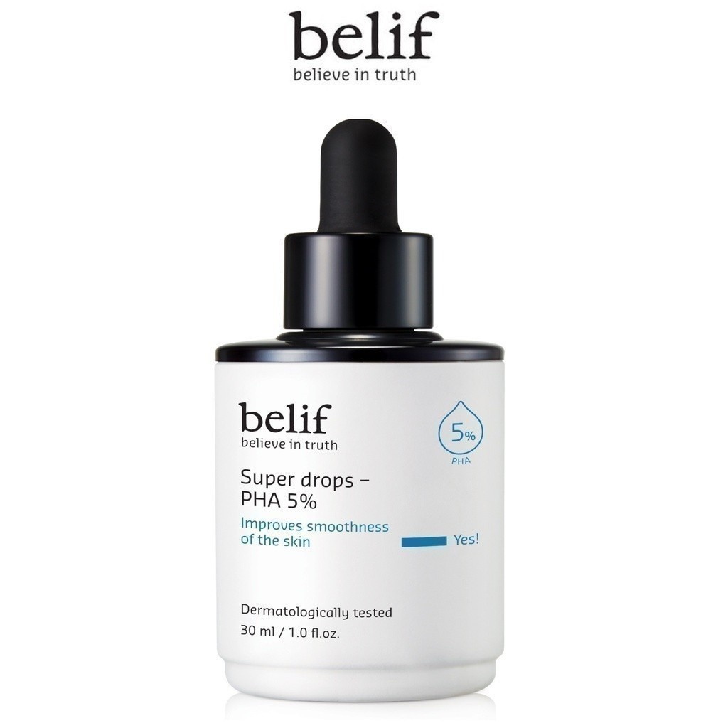Ảnh Tinh chất dưỡng da mềm mịn và tẩy tế bào chết belif Super Drops PHA 5% 30 ml 2