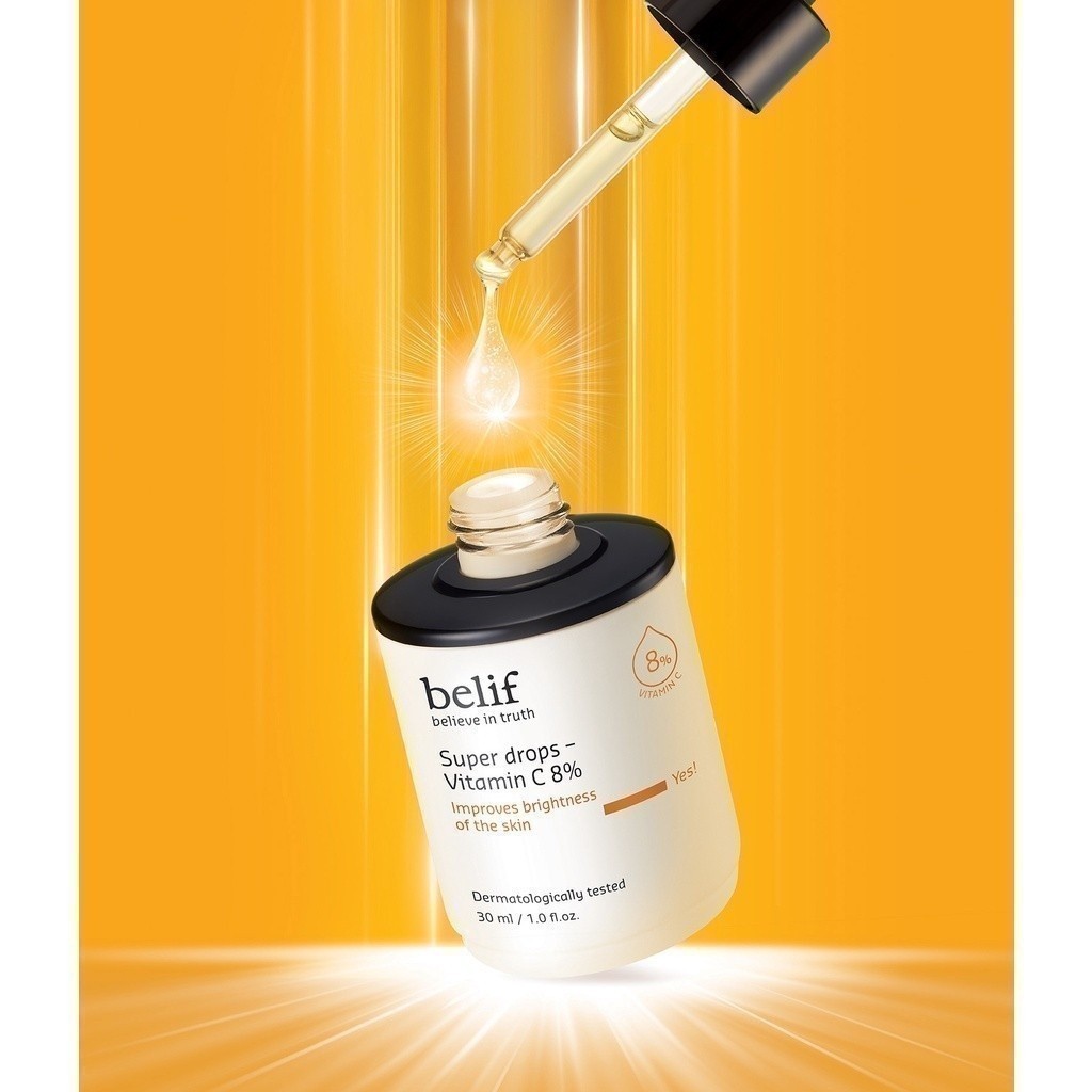 Ảnh Tinh chất dưỡng sáng đều màu và mờ thâm belif Super Drops Vitamin C 8% 30 ml 2