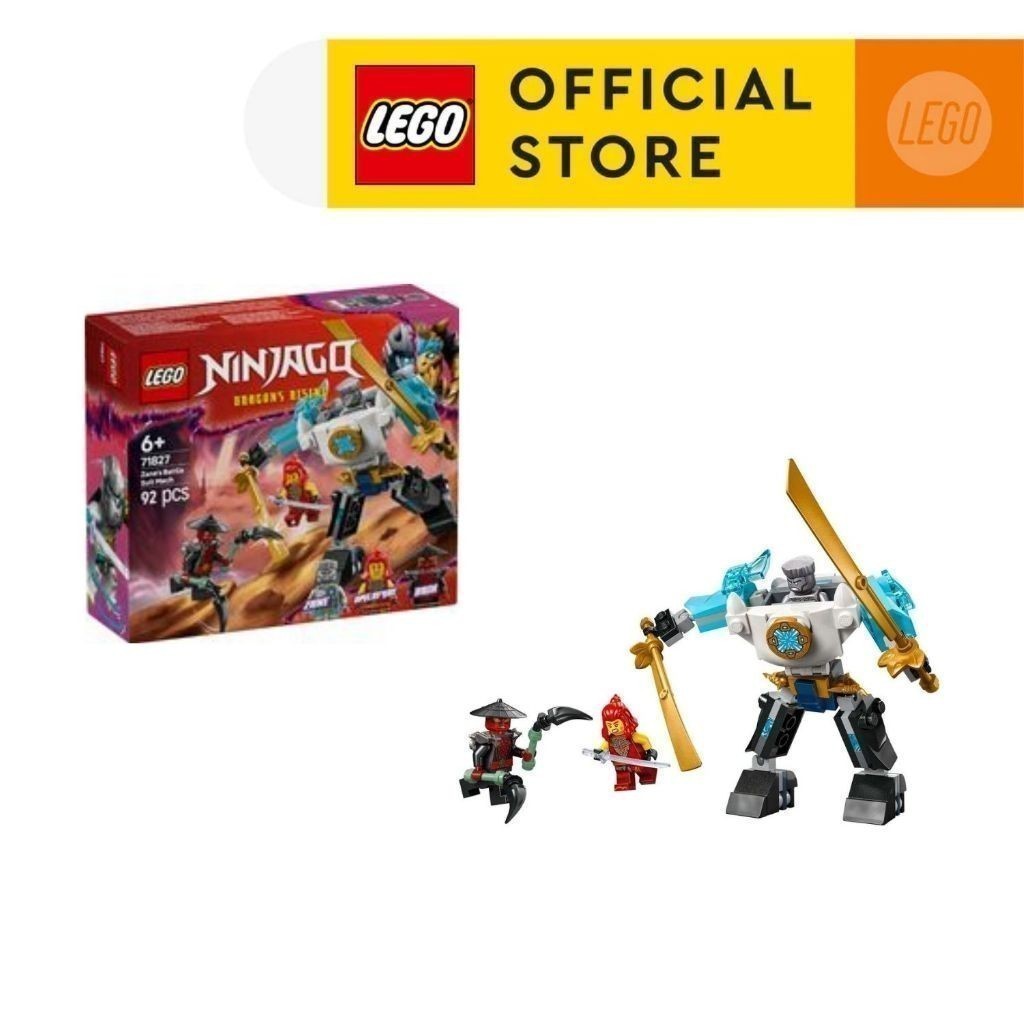 Ảnh LEGO NINJAGO 71827 Đồ Chơi Lắp Ráp Chiến Giáp Của Zane (92 chi tiết) 2