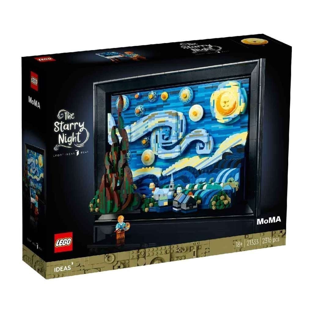 Ảnh LEGO IDEAS 21333 Đồ Chơi Lắp Ráp Đêm Đầy Sao Của Danh Họa Vincent Van Gogh (2316 chi tiết) 1