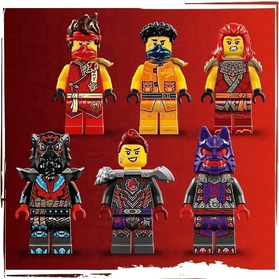 Ảnh LEGO NINJAGO 71822 Đồ Chơi Lắp Ráp Rồng Lửa Bóng Đêm Của Kai (1716 chi tiết) 3