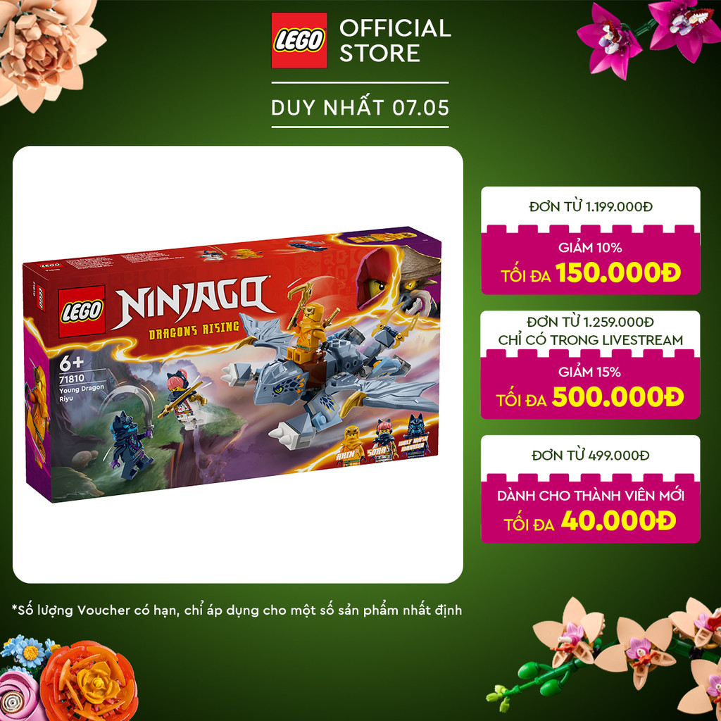 Đánh Giá LEGO NINJAGO 71810 Rồng Con Riyu (132 Chi Tiết) - Giá Tốt Nhất!