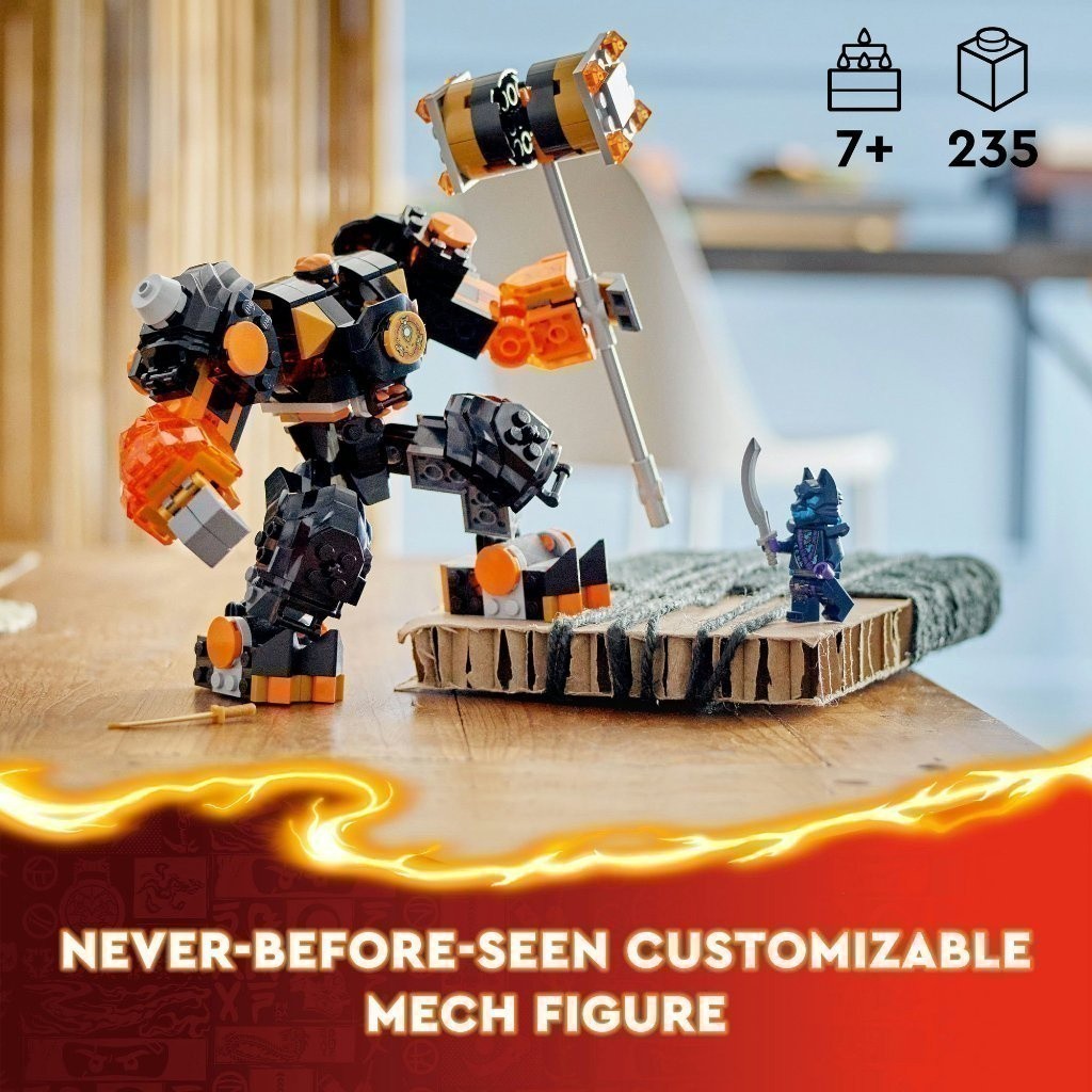 Ảnh LEGO NINJAGO 71806 Đồ chơi lắp ráp Chiến giáp của Cole (235 chi tiết) 3