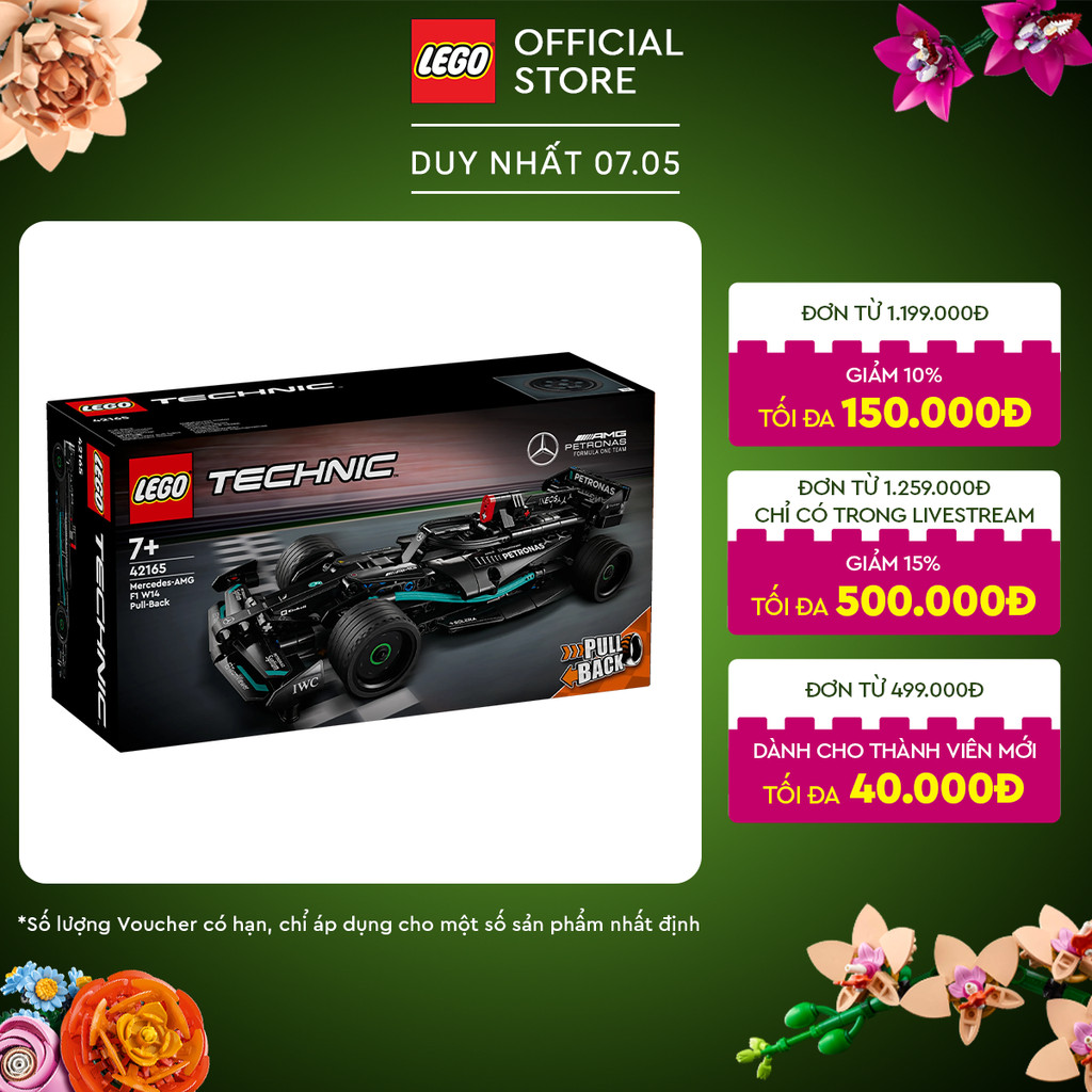Ảnh LEGO TECHNIC 42165 Đồ chơi lắp ráp Xe đua Mercedes F1 (240 chi tiết) 1