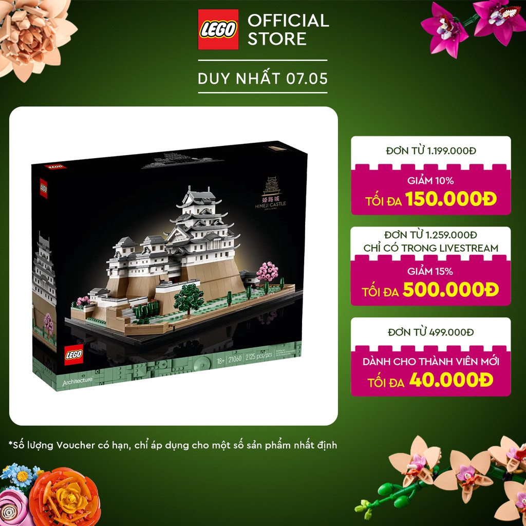 Ảnh LEGO ARCHITECTURE 21060 Đồ chơi lắp ráp Lâu đài Himeji (2125 chi tiết) 1