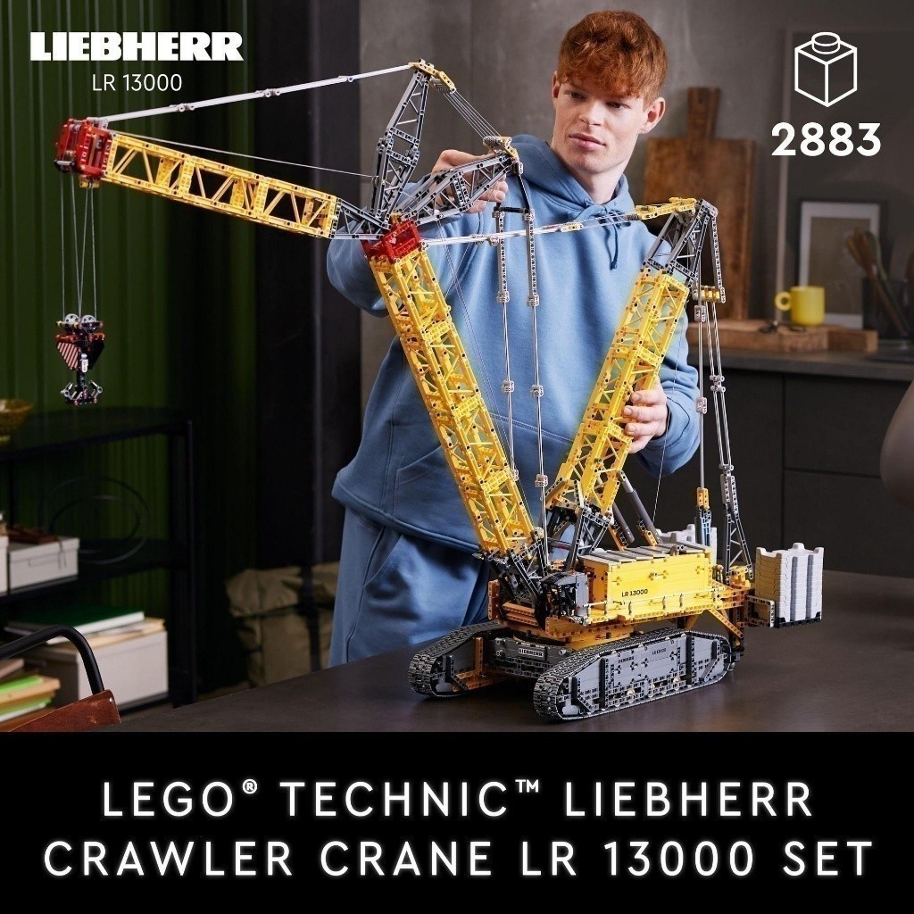 Ảnh LEGO TECHNIC 42146 Đồ chơi lắp ráp Xe Cần Cẩu Liebherr Crawler Crane LR 13000 (2883 chi tiết) 3