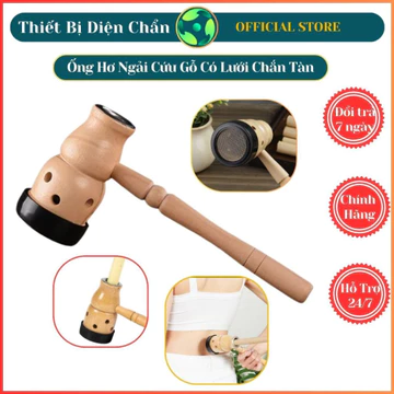 Ống gỗ Xông Hơ Ngải Cứu +hộp 10 điếu nhang ngải cứu .Búa gỗ Hơ giữ Ngải Cứu trừ hàn, Massage Cổ Vai Gáy, thắt lưng