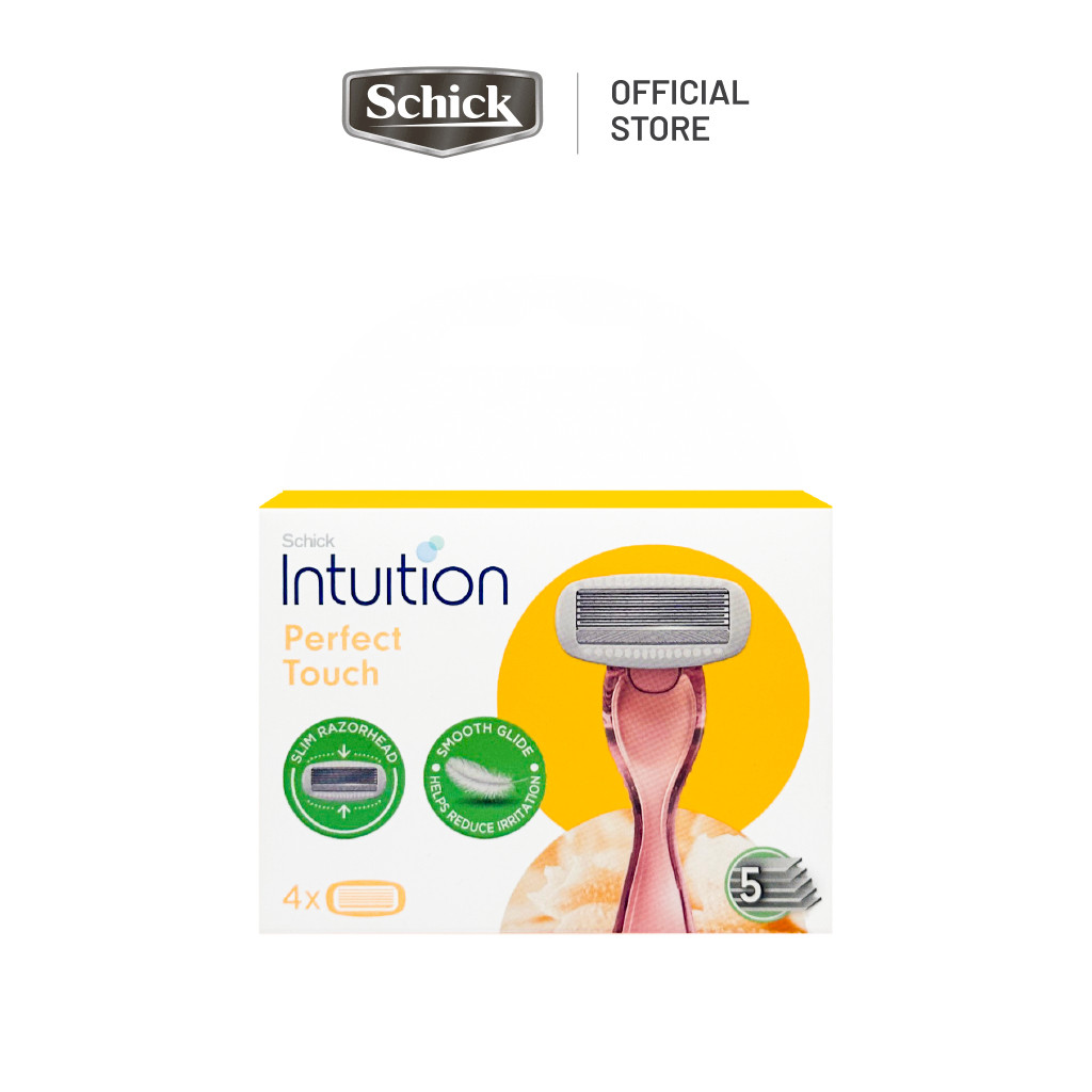 Dao Cạo Nữ Schick Intuition Perfect Touch Refill 4 (Vỉ 4 Lưỡi)