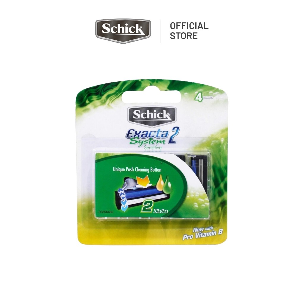 [Vỉ 4 Lưỡi] Dao Cạo Schick Dành Cho Nam Exacta2 System 4S