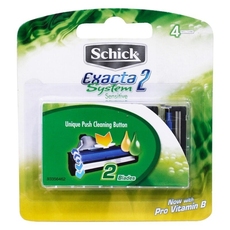 [Vỉ 4 Lưỡi] Dao Cạo Schick Dành Cho Nam Exacta2 System 4S