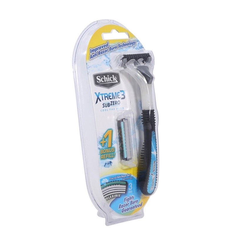 [Vỉ 1 Cán Và 2 Lưỡi] Dao Cạo Schick Có Thể Thay Lưỡi Dành Cho Nam Xtreme3 2S