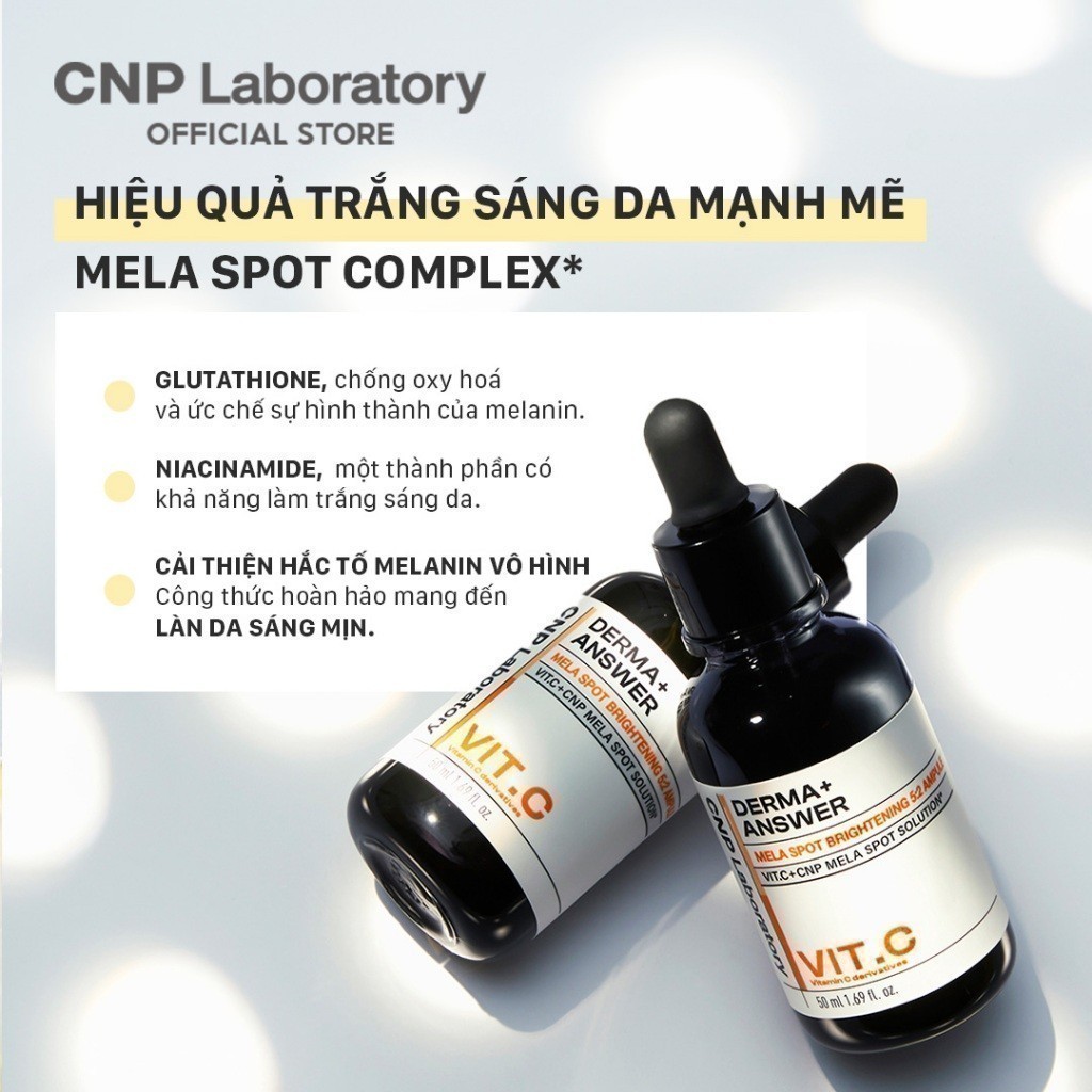 Ảnh Tinh chất Vitamin C mờ thâm nâng da tươi sáng CNP Derma Answer VitC Mela Sport Ampule 15/50ml 1