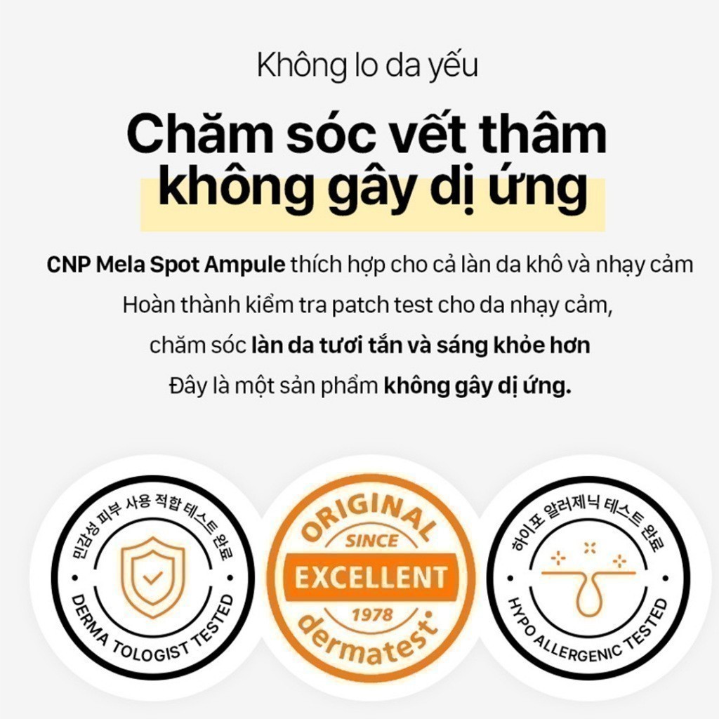 Ảnh Tinh chất Vitamin C mờ thâm nâng da tươi sáng CNP Derma Answer VitC Mela Sport Ampule 15/50ml 4
