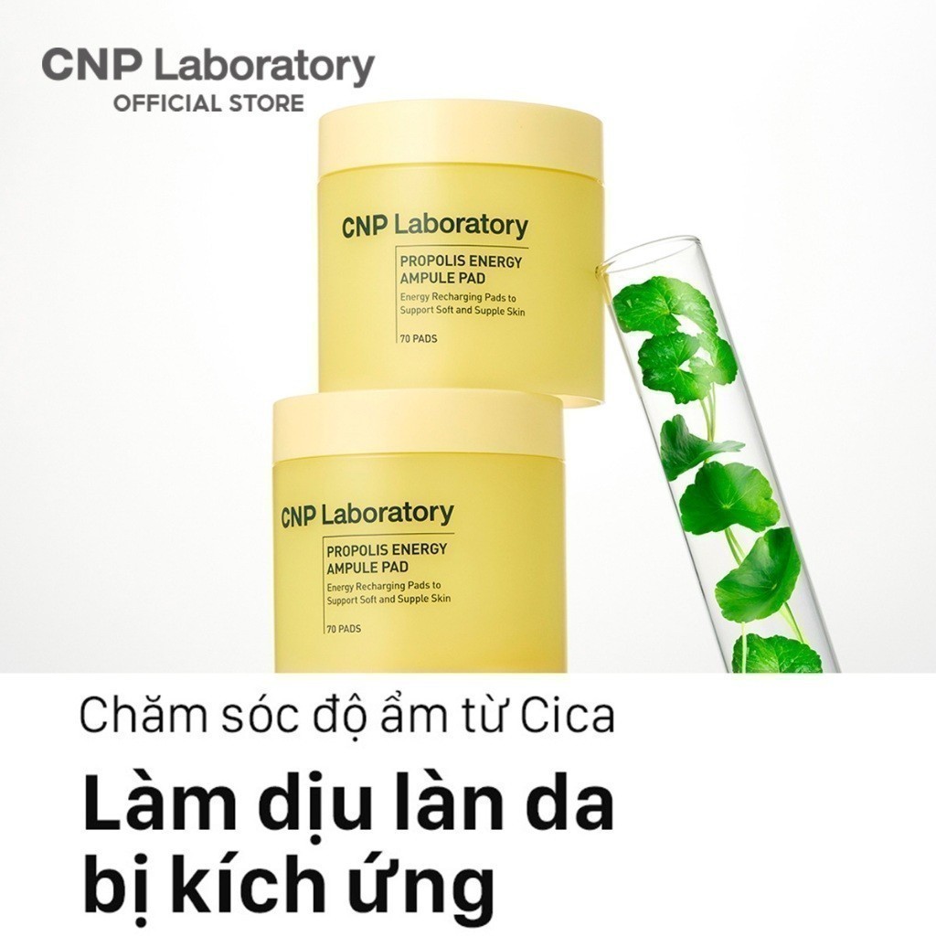 Ảnh Bông dưỡng da keo ong phục hồi căng bóng làn da CNP Laboratory Propolis Ampule Pad 70 miếng 4