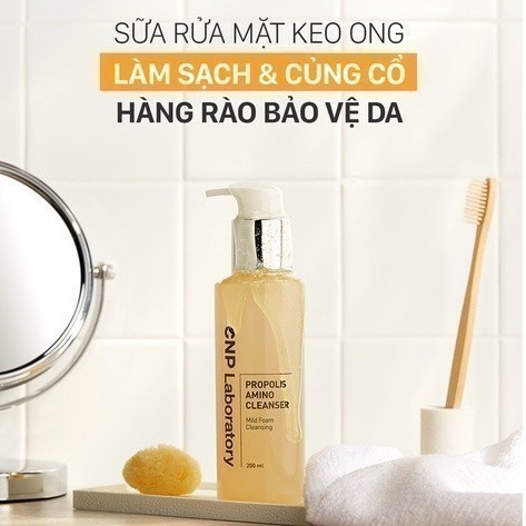 Ảnh Sữa rửa mặt keo ong dịu nhẹ phục hồi dành cho mọi loại da CNP Propolis Energy Cleanser 200ml 2