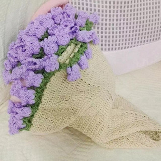 (Gói Nguyên Liệu) Bó Hoa Len Đan Tay Handmade Bó Hoa Đan Tay Quà Tặng Bất Ngờ Ý Nghĩa Ngói Home - HK02