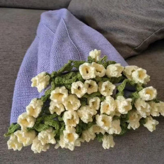 (Gói Nguyên Liệu) Bó Hoa Len Đan Tay Handmade Bó Hoa Đan Tay Quà Tặng Bất Ngờ Ý Nghĩa Ngói Home - HK02