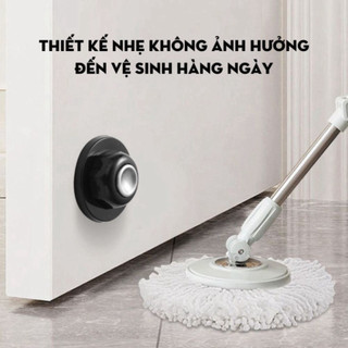 Chặn cửa chống va đập, bộ giữ cửa nam châm từ tính sillicon keo không đục khoan làm hỏng tường Ngói Home - CC01