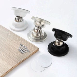 Chặn cửa chống va đập, bộ giữ cửa nam châm từ tính sillicon keo không đục khoan làm hỏng tường Ngói Home - CC01