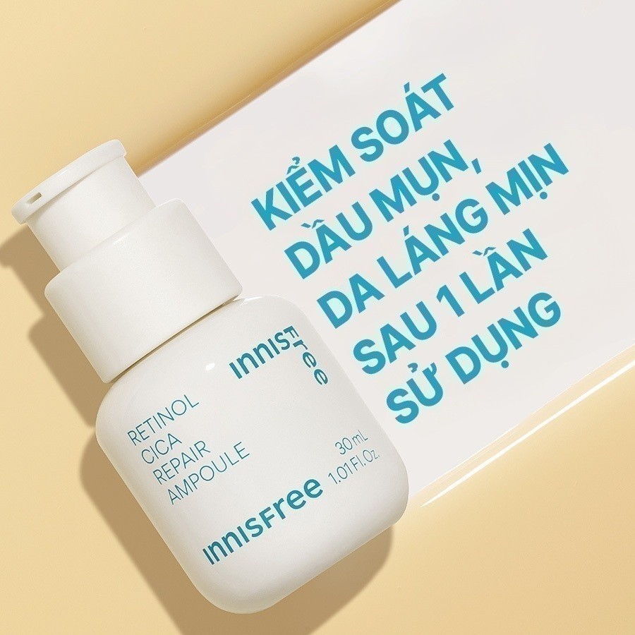 Ảnh Serum kiểm soát dầu mụn cho da láng mịn INNISFREE Retinol Cica Repair Ampoule 30mL 3