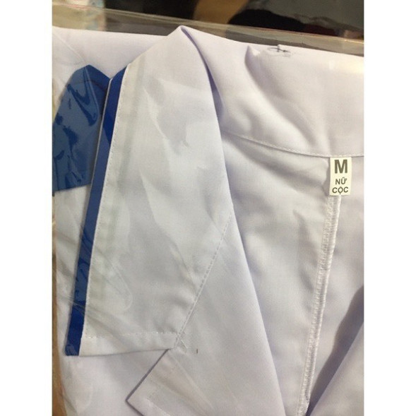 Cầu Vai Xanh gắn áo Blouse trắng cho Sinh viên Trường Y, Dược, Thực tập Sinh Bác sĩ, Điều Dưỡng, Y tá cao cấp