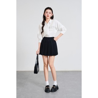 Quần Short Giả Váy Xếp Ly Kẹp Ren VIEN TRAN V64S25H001