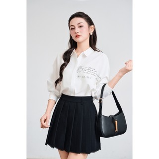 Quần Short Giả Váy Xếp Ly Kẹp Ren VIEN TRAN V64S25H001