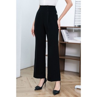 Quần nữ ống loe, ly súp đính cúc bọc LAMER L64T23Q011