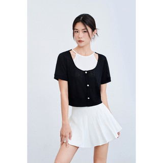 Chân váy nữ dáng Tennis VIEN TRAN V62L24H012