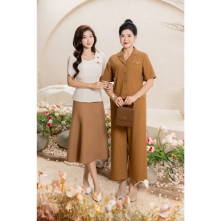 Chân Váy Xòe Bổ Mánh Chân Váy Dáng Dài Công Sở Thanh Lịch LAMER L62L25Q001