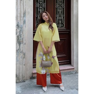 Áo dài cách tân chim thiên đường SHE'S BACK S61A23Q013