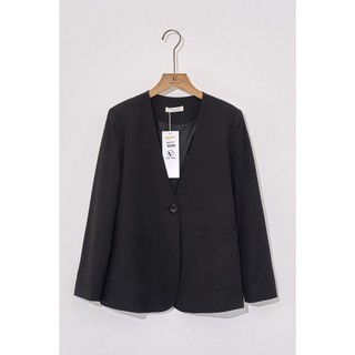 Áo Blazer Nữ Dáng Rộng Cổ Tim Dài Tay VIEN TRAN V65B24T014
