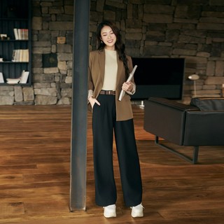 Áo Blazer Nữ Dáng Suông Dài Tay Áo Vest Nữ 2 Lớp Đứng Form VIEN TRAN O65B25T001