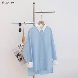 Áo Kiểu Nữ Sơ Mi Công Sở LAMER FASHION Dài Tay Dáng Rộng Oxford Trẻ Trung V61H23Q031 O61H26Q002