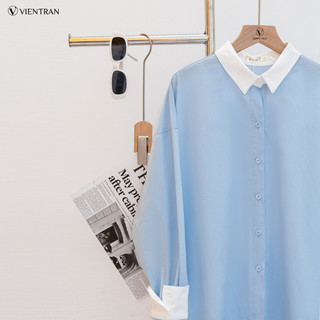 Áo Kiểu Nữ Sơ Mi Công Sở LAMER FASHION Dài Tay Dáng Rộng Oxford Trẻ Trung V61H23Q031 O61H26Q002