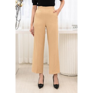 Quần Ống Đứng LAMER Cạp Liền Cúc Bọc Quần Ống Suông Công Sở Thanh Lịch Dễ Phối Đồ L64T22Q014