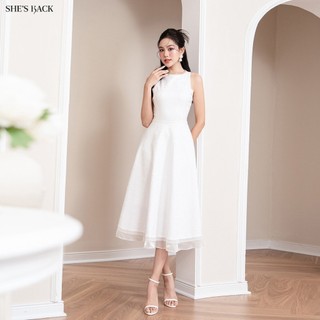 Đầm Dạ Hội SHE'S BACK Xòe Đắp Ren S63L23Q044