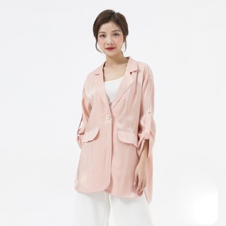 Áo Blazer Nữ Tay Lửng Dáng Suông VIENNE TRAN Áo Vest Nữ Công Sở Mùa Hè V65D20Q005