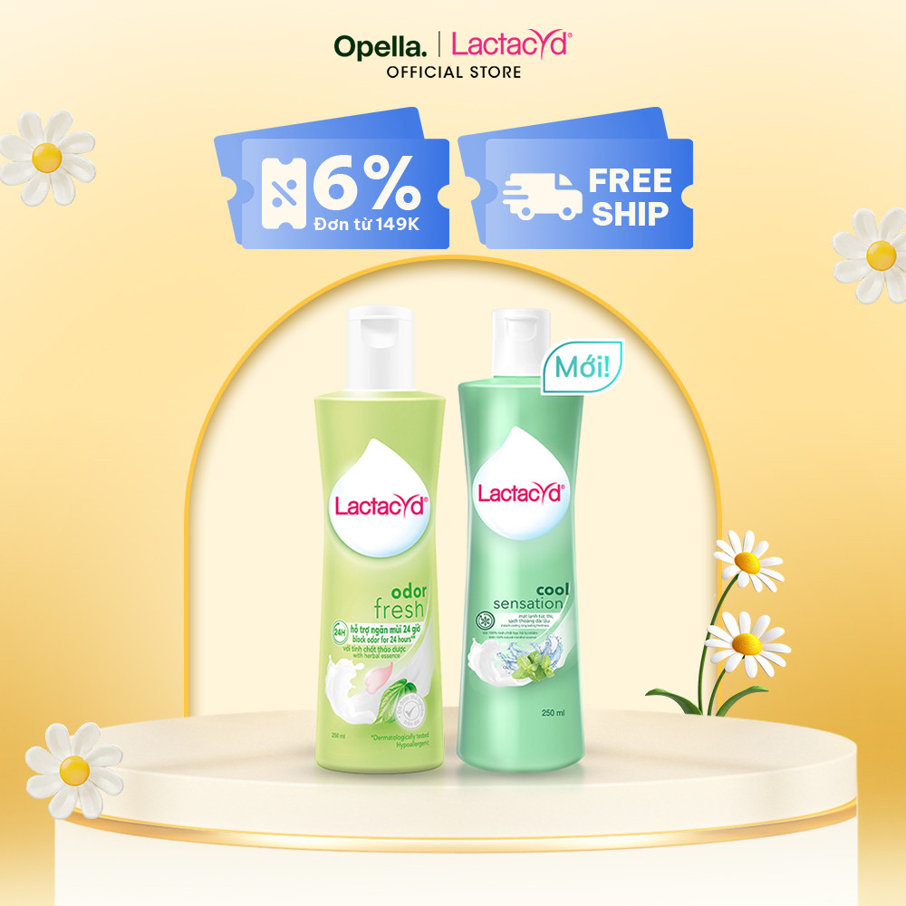 Ảnh Bộ Chai DDVS Phụ Nữ Lactacyd Cool Sensation 250ml  +  Lactacyd Odor Fresh 250ml 1